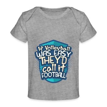 Volleyball - T-shirt Premium bébé bio - gris chiné - Devant
