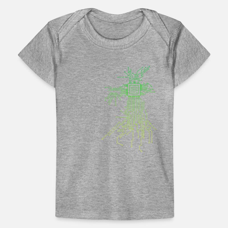 Disposition des cartes de circuits imprimés CPU coeur ordinateur admin nerd T-shirt Premium bébé bio
