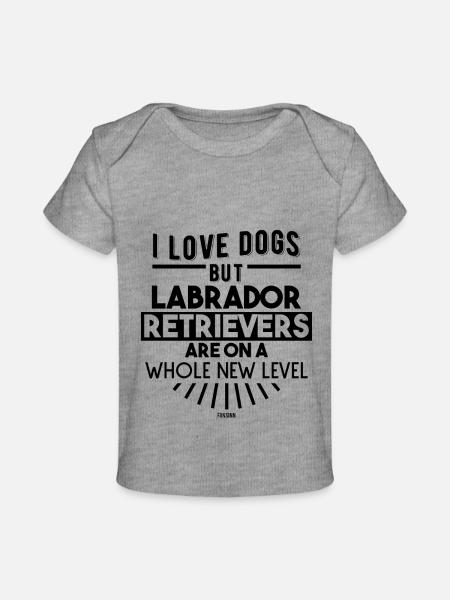 Labrador Hundeschule Hundetrainer - Baby Premium Organic T-Shirt - Grau meliert