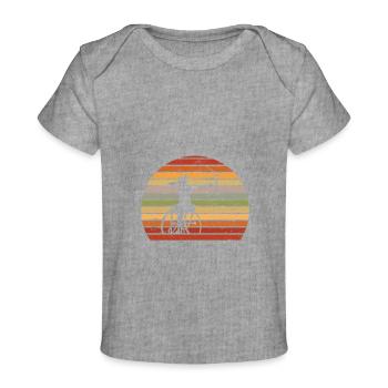 Jeu de sport d’athlète de tir à l’arc vintage - T-shirt Premium bébé bio - gris chiné - Devant