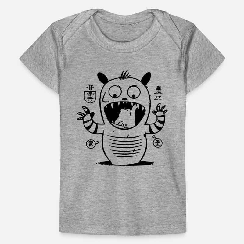 Weird Striped Cat Creature with Anime Magic Baby Premium Organic T-shirt