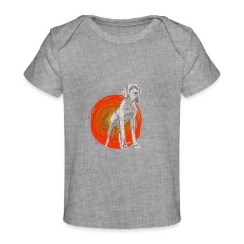 Great Dane - Baby Premium Organic T-shirt - heather grey - Front