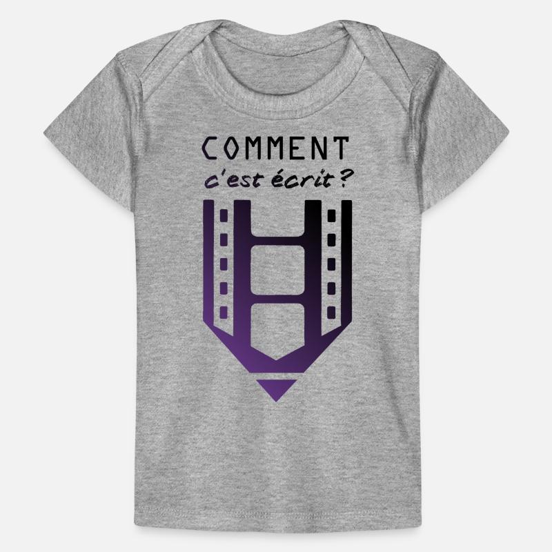 Comment c'est écrit Couleur Transparent T-shirt Premium bébé bio