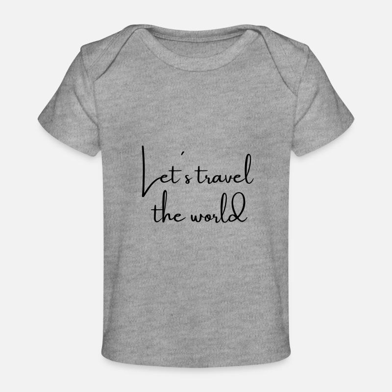 Parcourons le monde - T-shirt Premium bébé bio - gris chiné