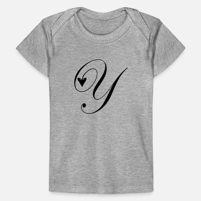 Monogram Y Heart Vine Baby Premium Organic T-shirt
