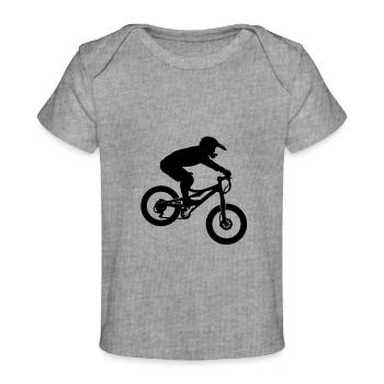 MTB Extreme - Baby Premium Organic T-shirt - heather grey - Front
