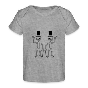 2 Gentlemen Alien Friends - Baby Premium Organic T-shirt - heather grey - Front
