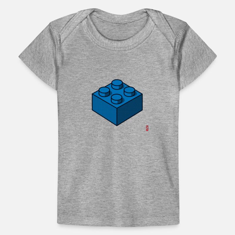 Bloc de construction Bleu T-shirt Premium bébé bio