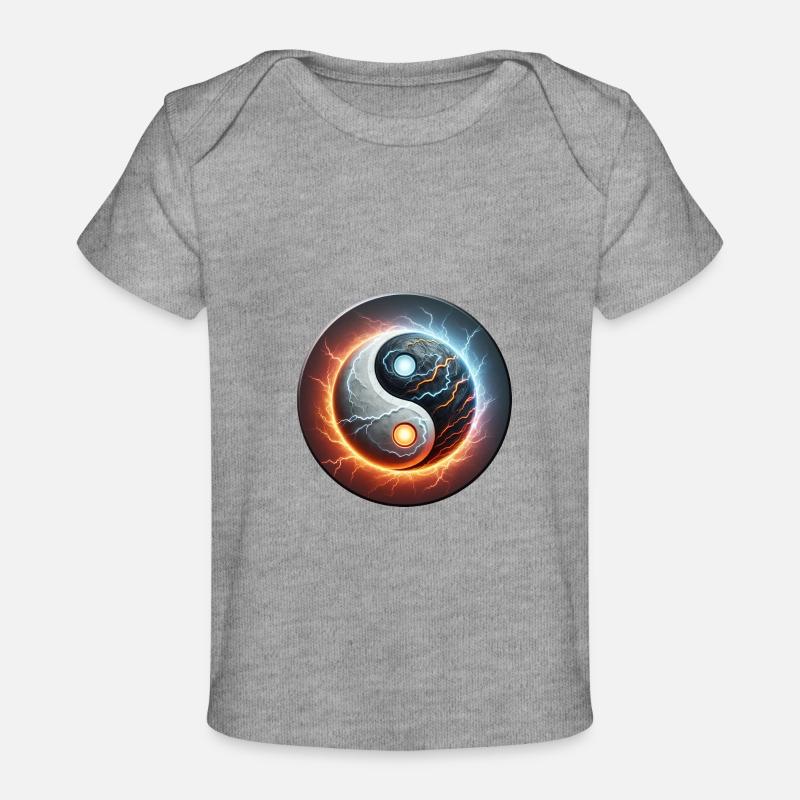 Yinyang - T-shirt Premium bébé bio - gris chiné