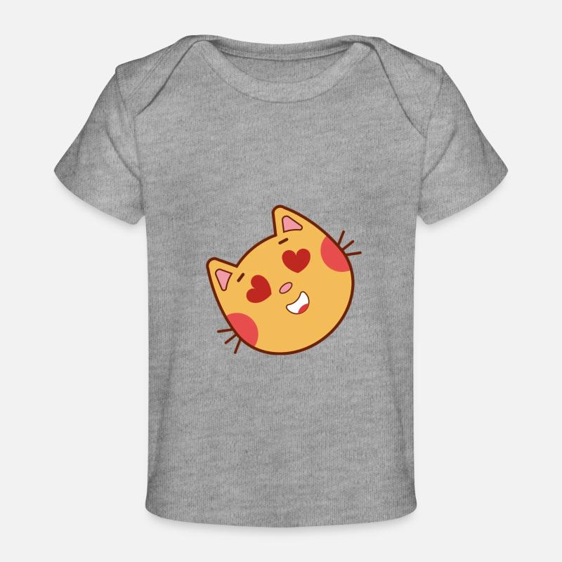 Un amour de chat ! - T-shirt Premium bébé bio - gris chiné