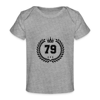 wappen 79 - Baby Premium Organic T-Shirt - Grau meliert - Vorne