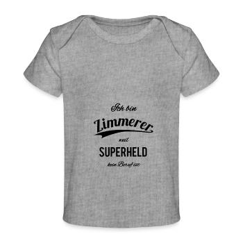 Zimmerer - Baby Premium Organic T-Shirt - Grau meliert - Vorne