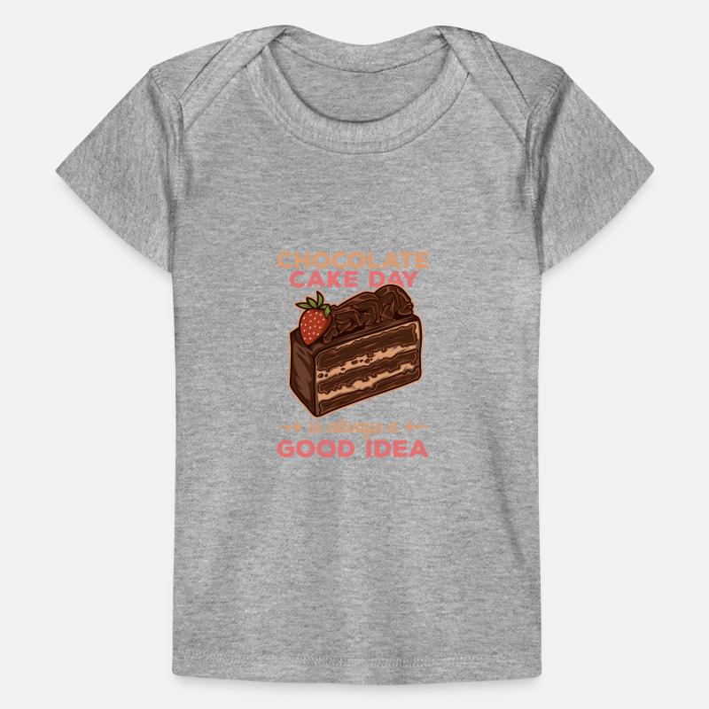 Chocolate cake day is always a good idea, Bäc Baby Premium Organic T-shirt