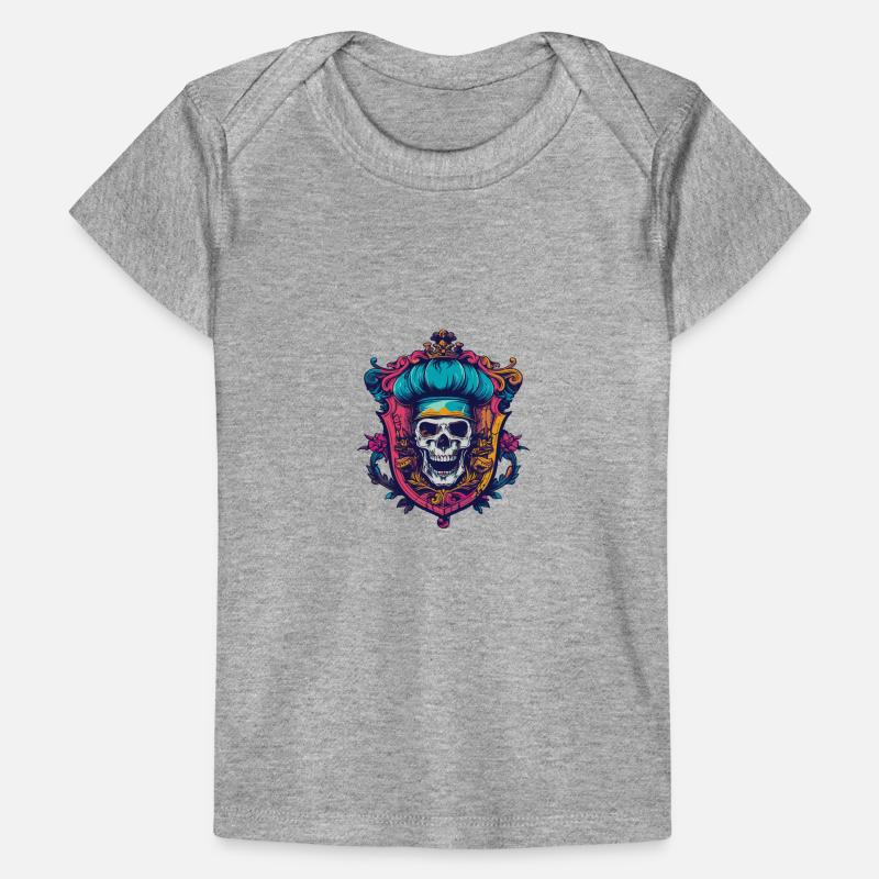 Skull Skeleton Chef Baby Premium Organic T-shirt