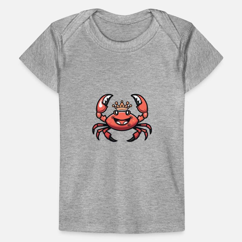 Krebs Krabbe Comic Krone Baby Premium Organic T-Shirt