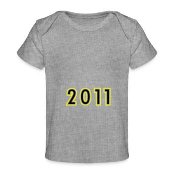2011 Jahr Geburtstag - Baby Premium Organic T-Shirt - Grau meliert - Vorne