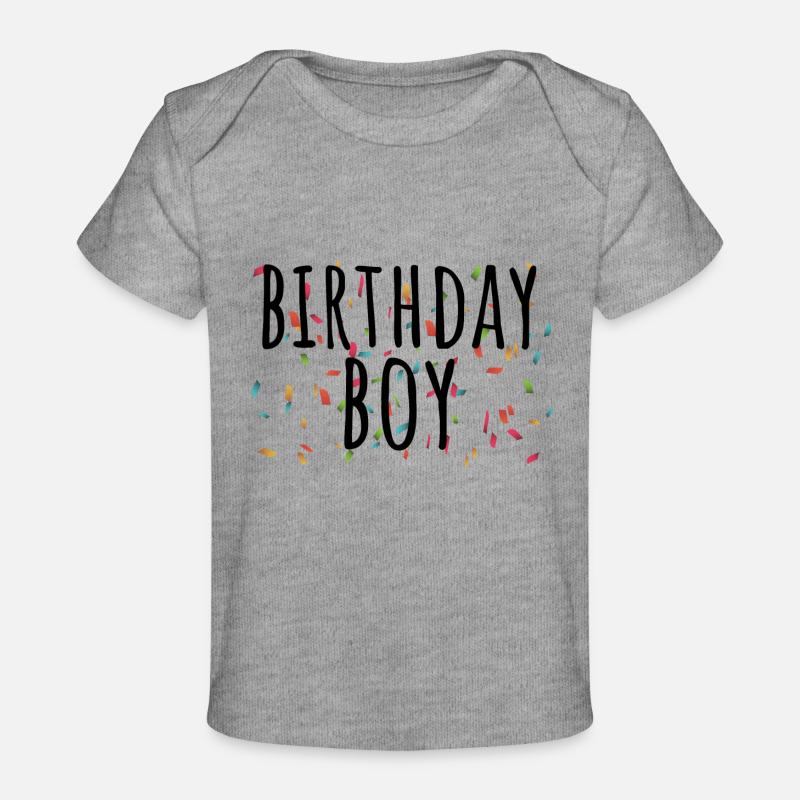 GARÇON D'ANNIVERSAIRE - T-shirt Premium bébé bio - gris chiné