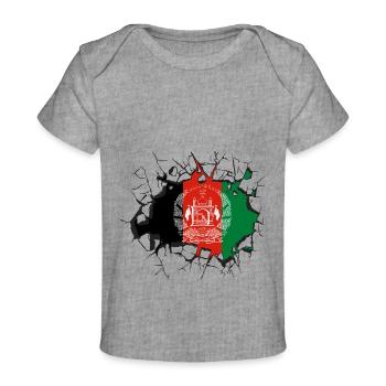 Afghanistan - Baby Premium Organic T-Shirt - Grau meliert - Vorne