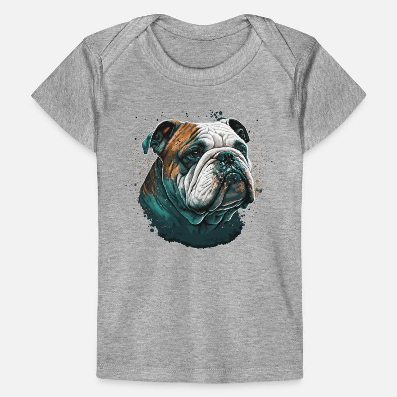 Expression de bouledogue T-shirt Premium bébé bio