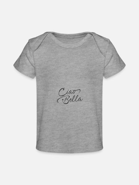 Ciao Bella - Baby Premium Organic T-Shirt - Grau meliert