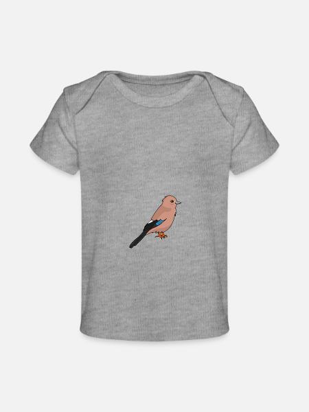 Eichelhäher - Baby Premium Organic T-Shirt - Grau meliert
