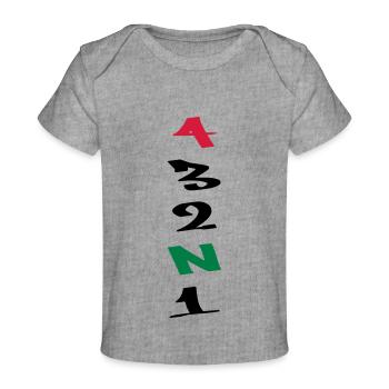 4 Gears Graffiti - Baby Premium Organic T-Shirt - Grau meliert - Vorne