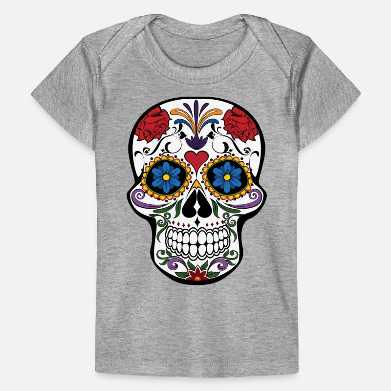 Crâne coloré T-shirt Premium bébé bio
