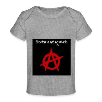 ANARCHIE - T-shirt Premium bébé bio - gris chiné - Devant