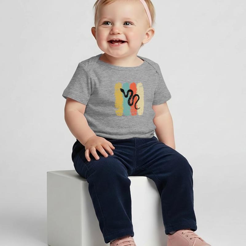 Snake Retro Reptile Python Gift idea Baby Premium Organic T-shirt