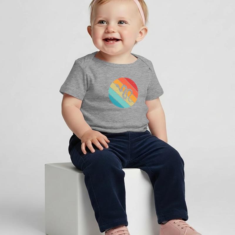 Snake Retro Reptile Python Idée cadeau T-shirt Premium bébé bio