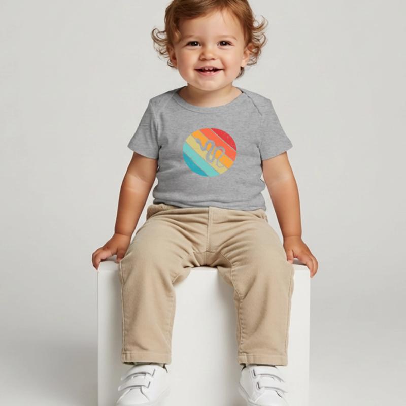 Snake Retro Reptile Python Idée cadeau T-shirt Premium bébé bio