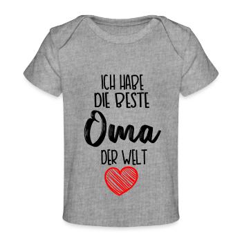 Baby Body - Baby Premium Organic T-Shirt - Grau meliert - Vorne