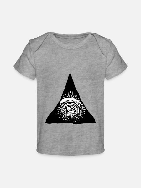 Drittes Auge - Baby Premium Organic T-Shirt - Grau meliert