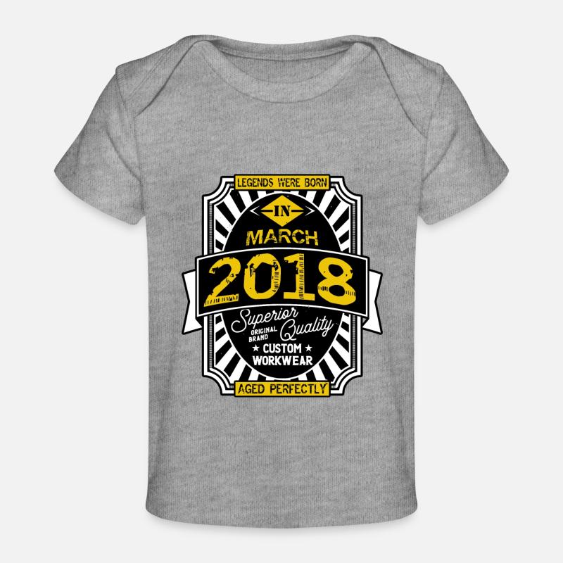 2018 MARCH - T-shirt Premium bébé bio - gris chiné