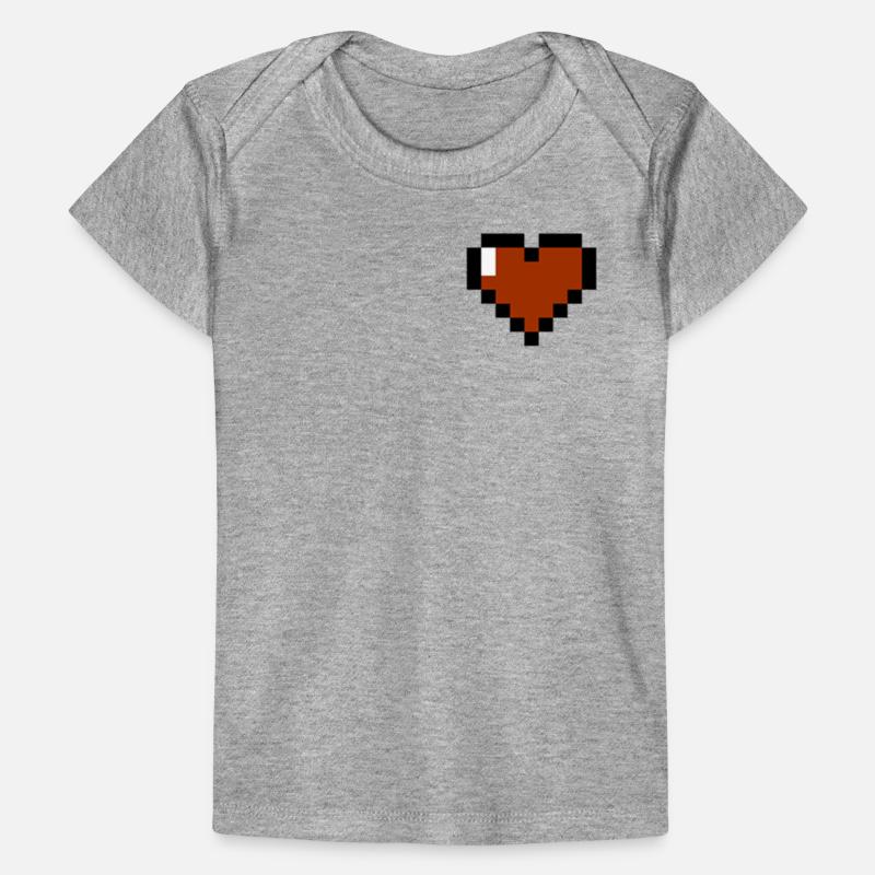 Coeur 8 bits T-shirt Premium bébé bio