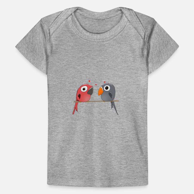 Due tortore T-shirt Premium neonato bio