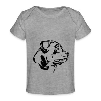 Rottweiler chiens chien Wilsigns race de chien - T-shirt Premium bébé bio - gris chiné - Devant