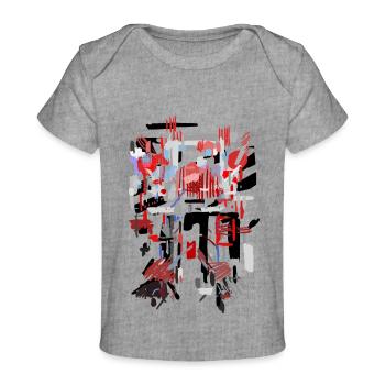 Architectuur Patroon - Baby Premium t-shirt biologisch - grijs gemêleerd - Voor