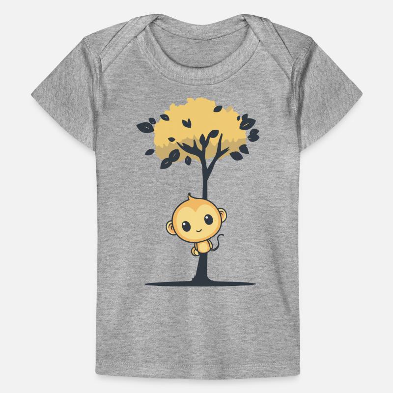 Süßes Affendesign - Affe in minimalistischem Desig Baby Premium Organic T-Shirt