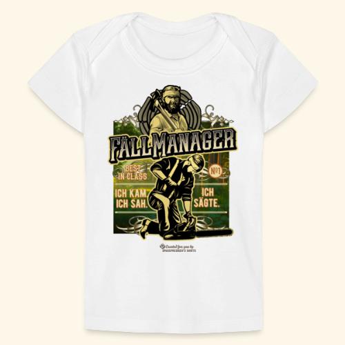 Holzfäller Sprüche T-Shirt-Design Fällmanager - Baby Bio-T-Shirt