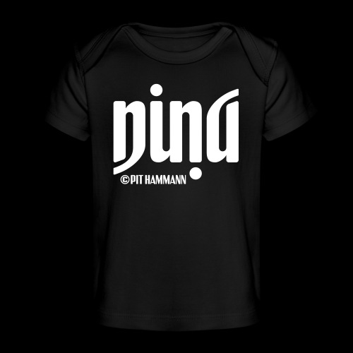 Ambigramm Nina 01 Pit Hammann - Baby Bio-T-Shirt