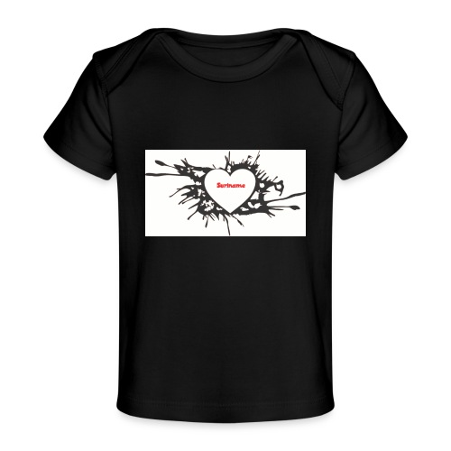 suriname heart - Baby bio-T-shirt