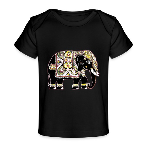 Indian elephant for luck - Organic Baby T-Shirt