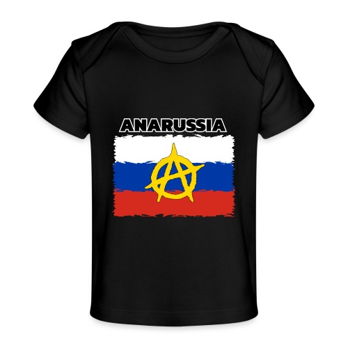Anarussia Russia Flag Anarchy - Baby Bio-T-Shirt