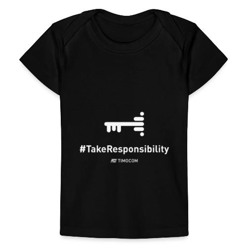 TakeResponsibility white - Ekologiczna koszulka dla niemowląt