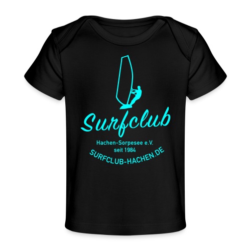 Surfclub cyan - Baby Bio-T-Shirt