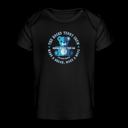 Rocks Teddy Crew - Blue - Baby bio-T-shirt