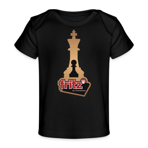 Fritz 19 Chess King and Pawn - Organic Baby T-Shirt