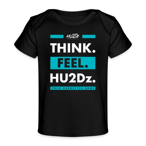 THINK FEEL HU2Dz White (Black Shirt) - Baby bio-T-shirt