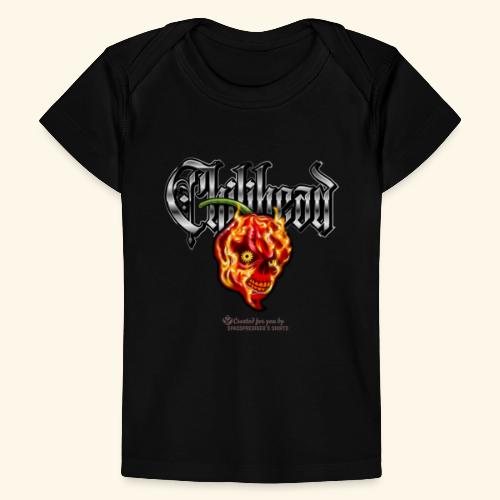 Chili Pepper Fan Chilihead grinsende Chilischote - Baby Bio-T-Shirt